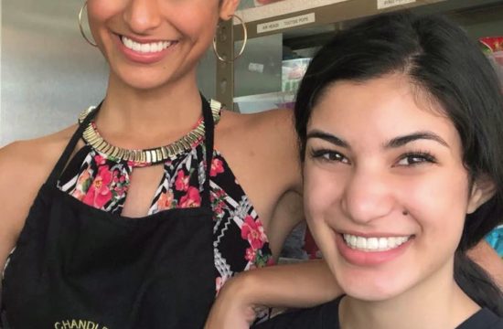 Miss Arizona 2018 and Chandler Lions Club President, Isabel Ticlo, (Left) volunteers alongside her sister, Tiffany, who is president of the Hamilton High School Leo Club.